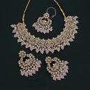 Lucentarts Jewellery Gold Plated Austrian Choker Necklace Set