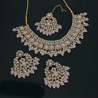 Lucentarts Jewellery Gold Plated Austrian Choker Necklace Set