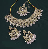 Lucentarts Jewellery Gold Plated Austrian Choker Necklace Set