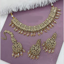 Lucentarts Jewellery Crystal Stone And Beads Choker Necklace Set