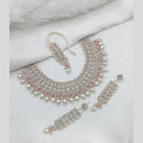 Lucentarts Jewellery Austrian Stone Pearl And Beads Necklace Set