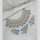 Lucentarts Jewellery Gold Plated Austrian Stone Pearl And Beads Necklace Set