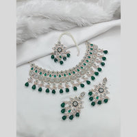 Lucentarts Jewellery Austrian Stone Pearl And Beads Necklace Set