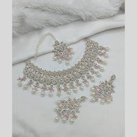 Lucentarts Jewellery Austrian Stone Pearl And Beads Necklace Set