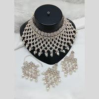 Lucentarts Jewellery Austrian Stone Pearl And Beads Necklace Set