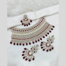 Lucentarts Jewellery Austrian Stone Pearl And Beads Necklace Set