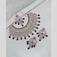 Lucentarts Jewellery Austrian Stone Pearl And Beads Necklace Set