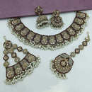 Lucentarts Jewellery Austrian Stone Pearl And Beads Necklace Set