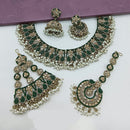 Lucentarts Jewellery Austrian Stone Pearl And Beads Necklace Set