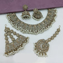 Lucentarts Jewellery Austrian Stone Pearl And Beads Necklace Set