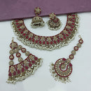 Lucentarts Jewellery Austrian Stone Pearl And Beads Necklace Set