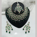Lucentarts Jewellery Austrian Stone Beads And Pearl Choker Necklace Set
