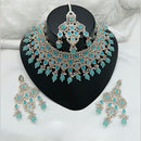Lucentarts Jewellery Austrian Stone Beads And Pearl Choker Necklace Set