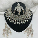Lucentarts Jewellery Austrian Stone Beads And Pearl Choker Necklace Set