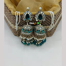 Lucentarts Jewellery Gold Plated Mirror And Pearl Jhumki Earrings