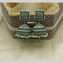 Lucentarts Jewellery Gold Plated Austrian And Pearl Jhumki Earrings