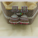 Lucentarts Jewellery Gold Plated Austrian And Pearl Jhumki Earrings