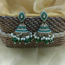Lucentarts Ethnic Pota Stones and Pearl Jhumki Earrings 