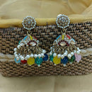 Lucentarts Ethnic Pota Stones and Pearl Jhumki Earrings