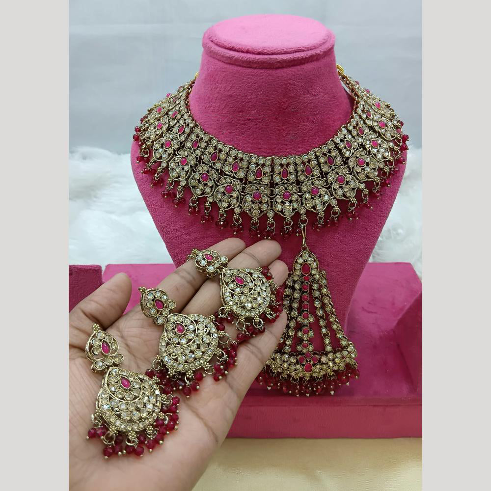 Lucentarts Jewellery Austrian Stone And Beads Necklace Set