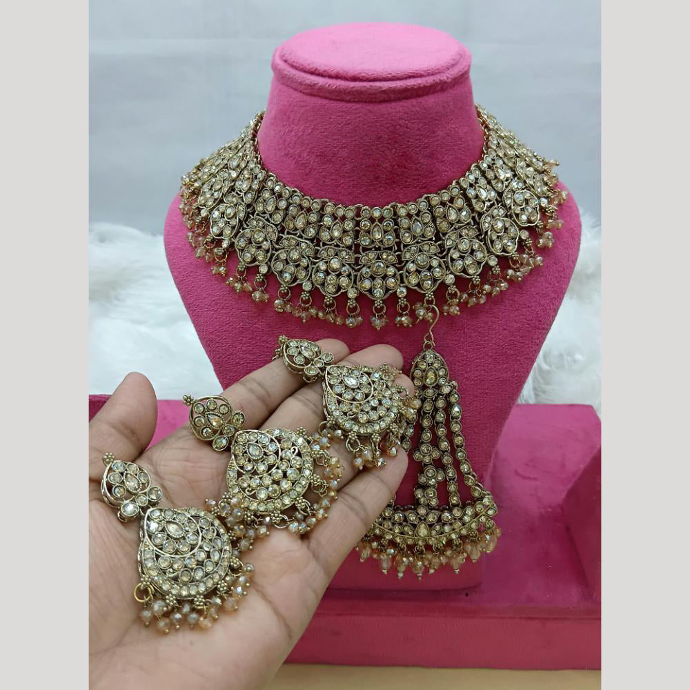 Lucentarts Jewellery Austrian Stone And Beads Necklace Set