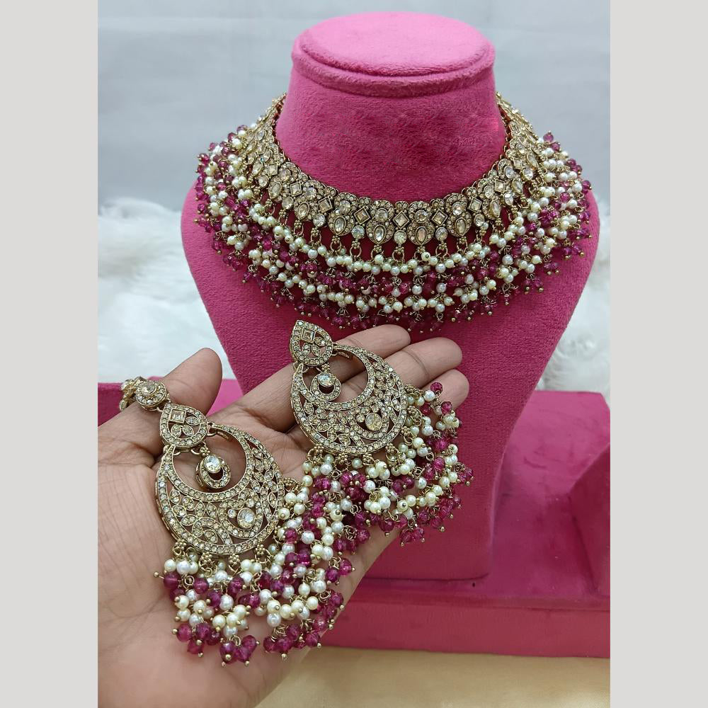 Lucentarts Jewellery Austrian Stone And Beads Necklace Set