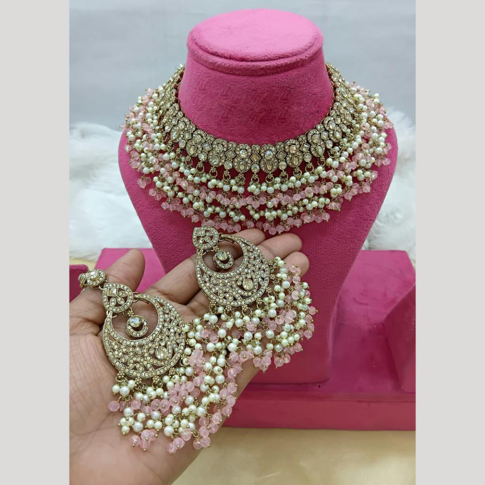 Lucentarts Jewellery Austrian Stone And Beads Necklace Set