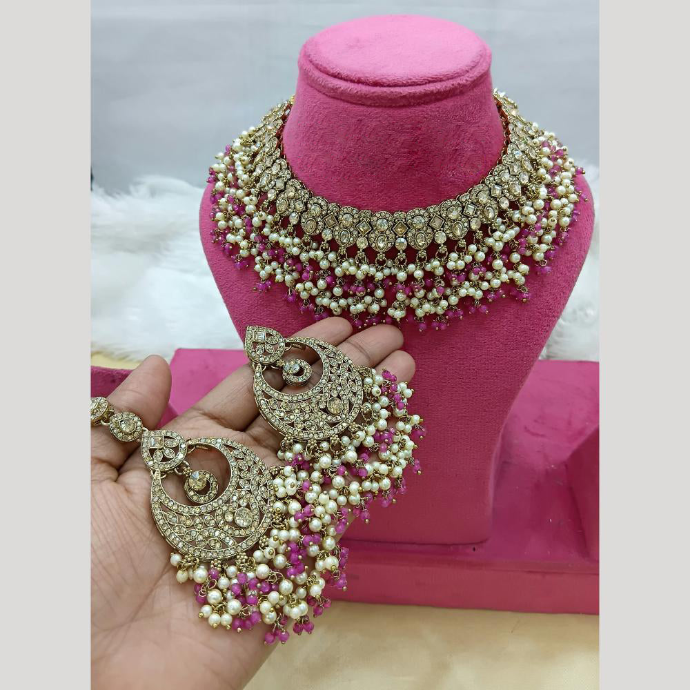 Lucentarts Jewellery Austrian Stone And Beads Necklace Set