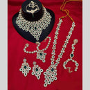 Lucentarts Jewellery Gold Plated Austrian Stone & Beads Bridal Set