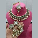 Lucentarts Jewellery Kundan Stone And Pearls Choker Necklace Set