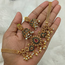 Lucentarts Jewellery Pota Stone Beads And Pearl Choker Necklace Set