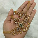Lucentarts Jewellery Pota Stone Beads And Pearl Choker Necklace Set