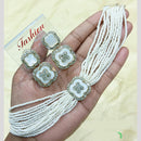 Lucentarts jewellery  Regal Shine Austrian & Pearl necklace Set for Festive Glam