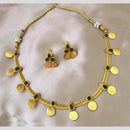 Lucentarts Jewellery Traditional Pota necklace  with Goddess Lakshmi Motif