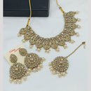 Lucentarts Jewellery Ethnic Kundan Beads Necklace  Set