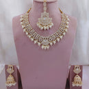 Lucentarts Jewellery Ethnic Austrian Stone And Kundan Pearl Necklace Set