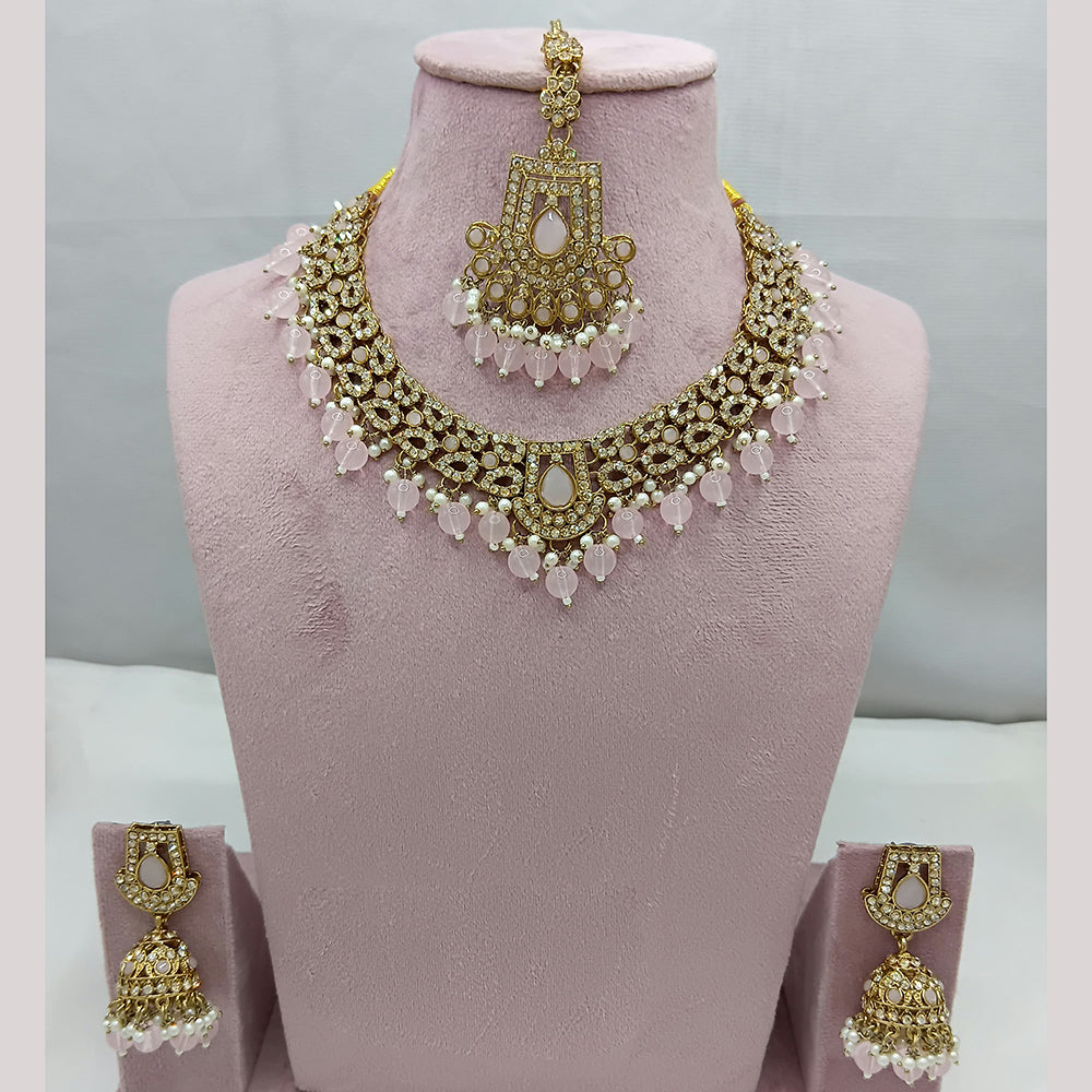 Lucentarts Jewellery Pota And Austrian And Pearl Necklace Set