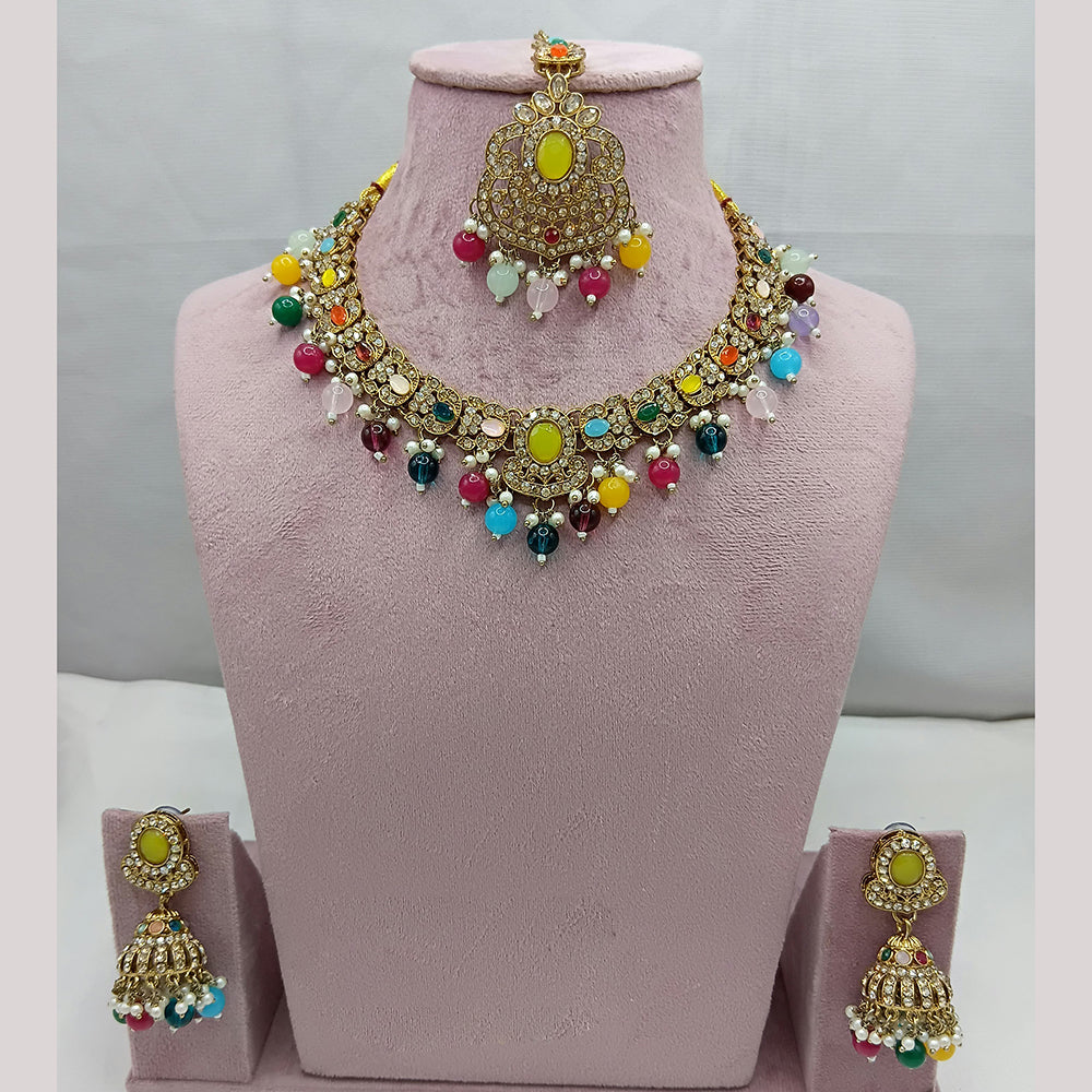 Lucentarts Jewellery Pota And Austrian Beads Necklace Set