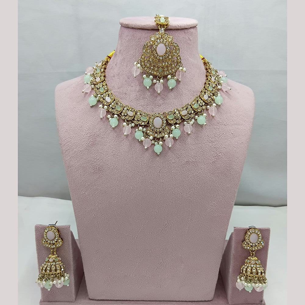 Lucentarts Jewellery Pota And Austrian Beads Necklace Set