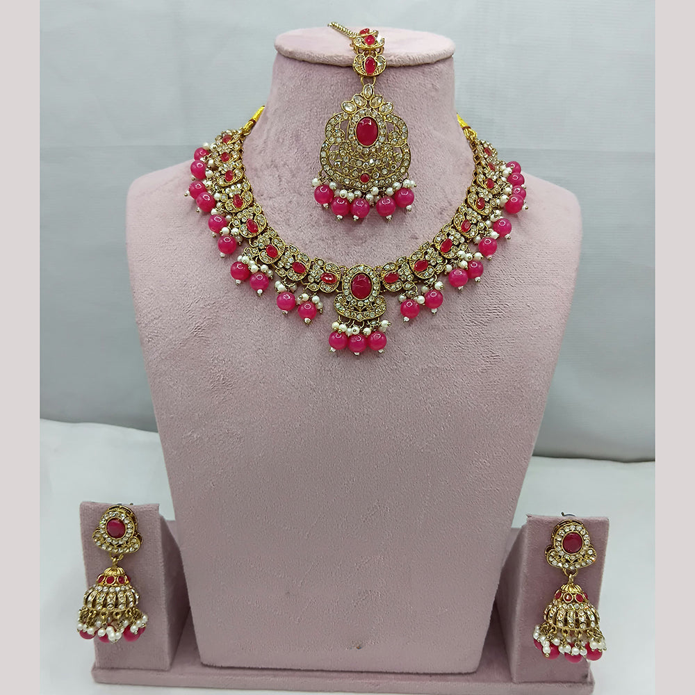 Lucentarts Jewellery Pota And Austrian Beads Necklace Set