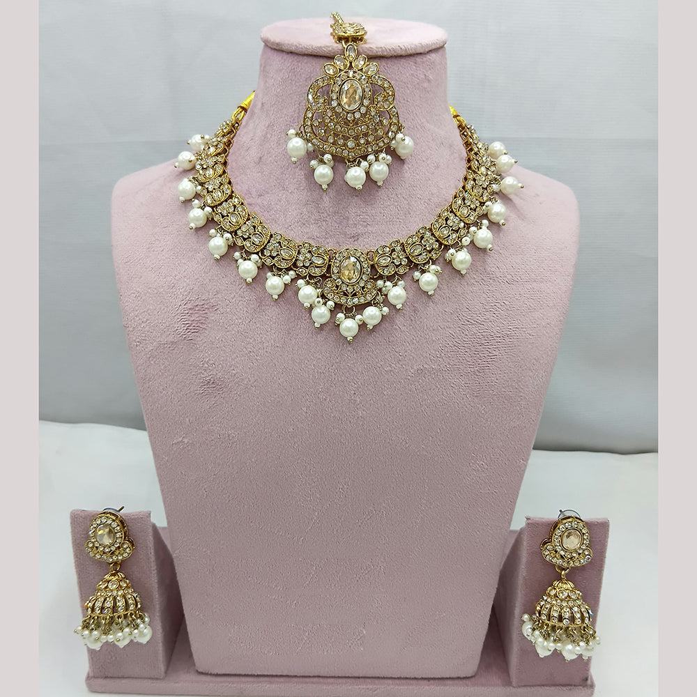 Lucentarts Jewellery Pota And Austrian Beads Necklace Set