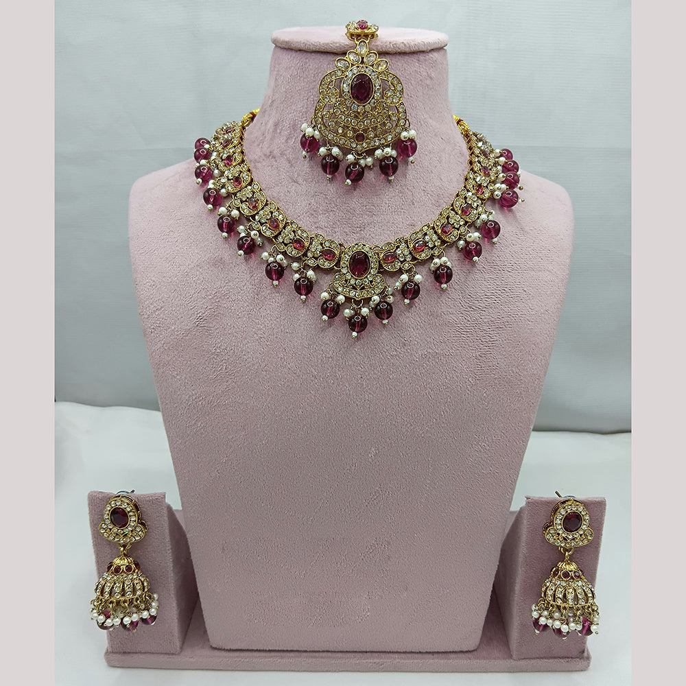 Lucentarts Jewellery Pota And Austrian Beads Necklace Set