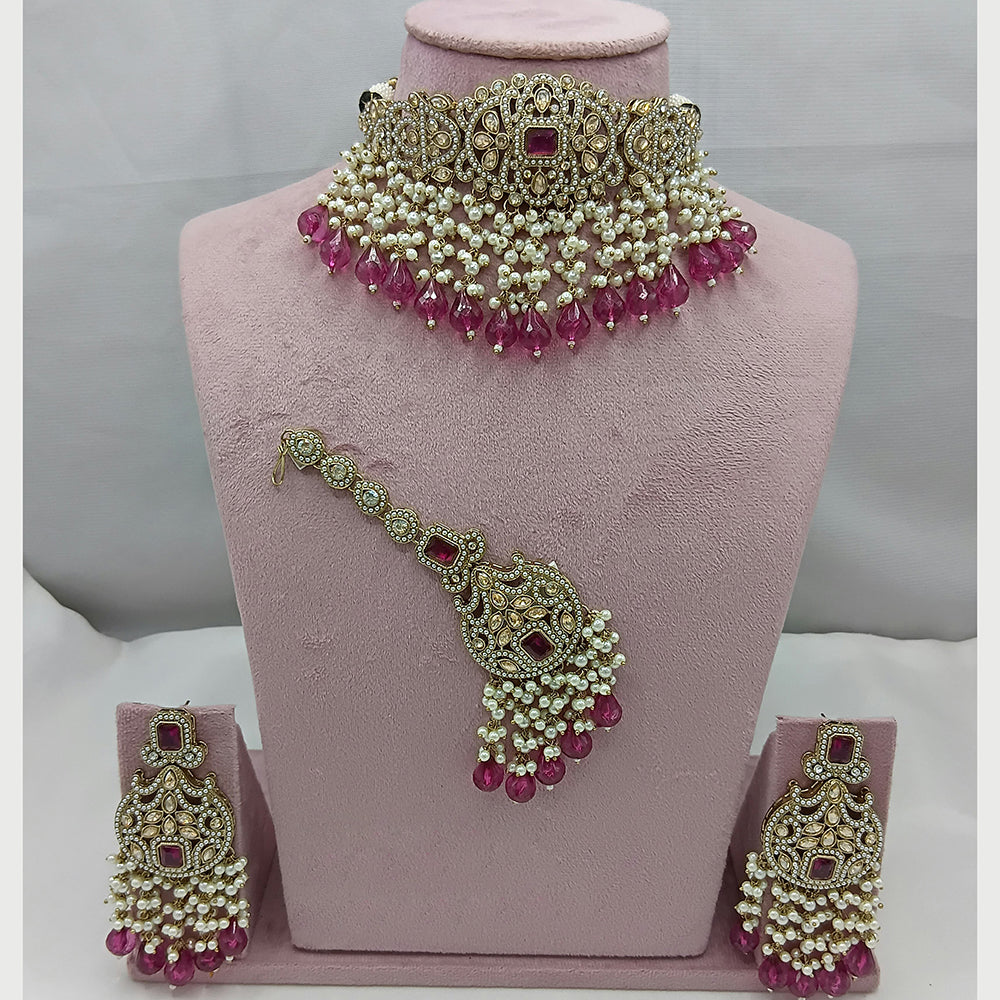 Lucentarts Jewellery Crystal And Pearl Layered Set for the Modern Muse