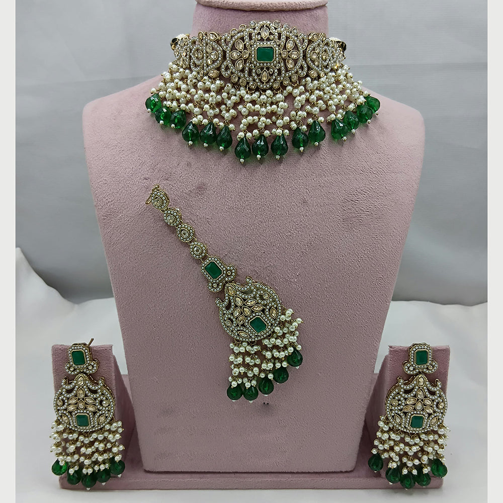 Lucentarts Jewellery Crystal And Pearl Layered Set for the Modern Muse