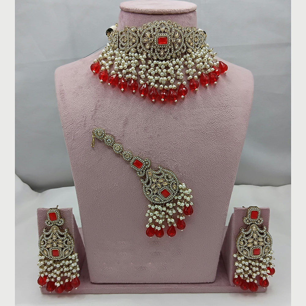 Lucentarts Jewellery Crystal And Pearl Layered Set for the Modern Muse
