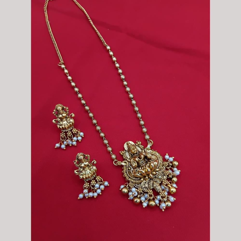 Lucentarts Jewellery  Temple Necklace Set
