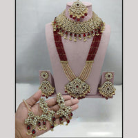 Lucentarts Jewellery Designer Austrian Stone And Beads Double Necklace Set
