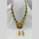 Lucentarts Jewellery Pota Stone And Pearl Temple Necklace Set