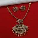 Lucentarts Jewellery Austrian Stone Pearl And Beads Necklace Set