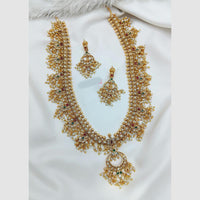 Lucentarts Jewellery Austrian Stone Pearl And Beads Necklace Set